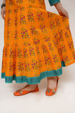 Girls Eid Dress | Yellow & Multicolor | Casual Maxi | Cotton Lawn Printed | GAA-03477