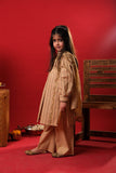 Kids Eid Dress | Ferozi & Multicolor | Casual 3 Plus Piece Suit | Cotton Dobby | KBD-03361