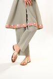Kids winter clothes | Grey | Casual 2 Piece Suit | Cotton Khaddar Dyed | KAC-03181