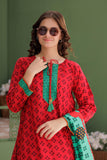 GAD-03058 | Red & Multicolor | Casual 3 Piece Suit | Cotton Lawn Printed