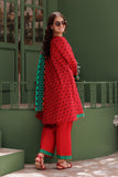 GAD-03058 | Red & Multicolor | Casual 3 Piece Suit | Cotton Lawn Printed