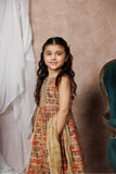 KDD-02996 | Beige & Multicolor | Formal 3 Piece Suit | Cotton Organza Digital Print
