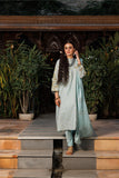 LBD-02566 | Sea Green & Gold | Casual plus 3 Piece Suit  | Cotton Yarn dyed Jacquard