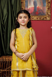 Kids formal clothes | Mustard & Gold | Formal 3 Piece Suit | Fancy Yarn Cotton Silk | KDD-03054