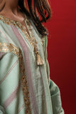 Kids Eid Dress | Green & Multicolor | Casual 3 Plus Piece Suit | Cotton Dobby | KBD-03351