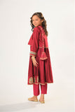 Kids formal clothes |Maroon & Gold | Formal 3 Piece Suit | Viscose Chambray Katan | KDD-03070