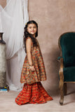 KDD-02996 | Beige & Multicolor | Formal 3 Piece Suit | Cotton Organza Digital Print