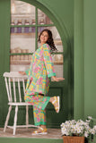 GAC-03080 | Sea green & Multicolor | Casual 2 Piece Suit | Cotton Lawn Printed