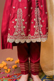 Girls formal clothes | Maroon/Gold | Formal 3 Piece Suit  | Viscose Chambray Katan | GDD-03251