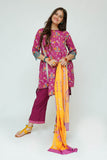 Girls Summer Collection | Magenta & Multicolor | Casual 2 Piece Suit  | Cotton Digital Lawn Printed | GAD-03528