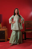 Kids Eid Dress | Green & Multicolor | Casual 3 Plus Piece Suit | Cotton Dobby | KBD-03351