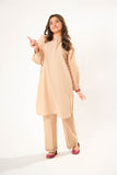 Girls winter clothes | Fawn | Casual 2 Piece Suit  | Cotton Khaddar Dyed | GAC-03180