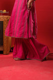 Kids Eid Dress | Shocking Pink & Multicolor | Casual 3 Plus Piece Suit | Cotton Dobby | KBD-03342