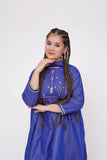 Girls Winter Dress | Blue & Multicolor | Casual 3 Piece Suit  | Cotton Masuri Karandi | GAD-03655