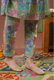 Girls formal clothes | Digital Print & Multicolor | Formal 3 Piece Suit  | Polyester Tussar Silk | GDD-03259