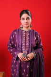 Women Eid Dress | Magenta & Multicolor | Casual Plus 3 Piece Suit | Cotton Plain | LBD-03331