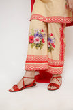 Girls Eid Dress | Yellow & Multicolor | Casual 3 Piece Suit | Lawn Digital Printed | GAD-03475