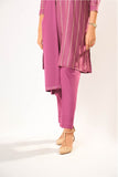 Women winter clothes | S.Pink & Gold | Casual 3 Piece Suit | Cotton Karandi Dobby  | LAD-03211