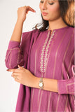 Women winter clothes | S.Pink & Gold | Casual 3 Piece Suit | Cotton Karandi Dobby  | LAD-03211