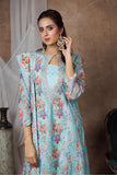 Women Formal Clothes | Ferozi & Multicolor | Formal 3 Piece Suit | Organza By Cotton | LDD-03007