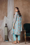 Women Formal Clothes | Ferozi & Multicolor | Formal 3 Piece Suit | Organza By Cotton | LDD-03007