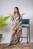 Girls Eid Dress | White & Multicolor | Casual 2 Piece Suit  | Cotton Multi Color Printed | GAC-03144