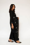 Women Eid Dress | Black & White | Casual 3 Piece Suit | Cotton Print Lawn | LAD-03466