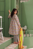 GAD-03045 | Grey & Multicolor | Casual 3 Piece Suit | Cotton Lawn Printed