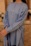 GAD-02961 | Light Blue | Casual 3 Piece Suit | Cotton  Basic Dobby