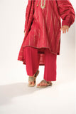 Kids winter clothes | Red & Gold | Casual 3 Piece Suit | Cotton Karandi Dobby | KAD-03217