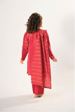 Kids winter clothes | Red & Gold | Casual 3 Piece Suit | Cotton Karandi Dobby | KAD-03217