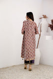 Women Formal Clothes | Fawn & MultiColor | Formal 3 Piece Suit | Digital Print Cotton By Organza | LDD-02999