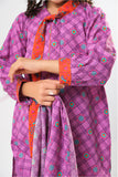 Kids winter clothes | Purple & Multicolor | Casual 3 Piece Suit | Cotton Khaddar Printed | KAD-03192