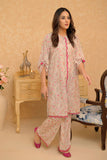 LAC-02936 | Light Peach & Multicolor | Casual 2 Piece Suit | Polyester Lawn Printed