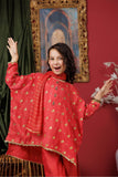 Kids formal clothes | Peach & gold | Formal 3 Piece Suit | Viscose Raw-Silk | KDD-03051