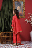 Kids formal clothes | Peach & gold | Formal 3 Piece Suit | Viscose Raw-Silk | KDD-03051