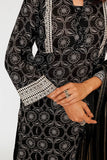 Women Eid Dress | Black & Fawn  | Casual 3 Piece Suit | Cotton Lawn Printed | LAD-03487