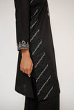 Women Eid Dress | Black  | Casual 3 Piece Suit | Cotton Print Lawn | LAD-03492