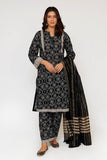 Women Eid Dress | Black & Fawn  | Casual 3 Piece Suit | Cotton Lawn Printed | LAD-03487