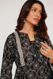 Women Eid Dress | Black & Fawn  | Casual 3 Piece Suit | Cotton Lawn Printed | LAD-03487