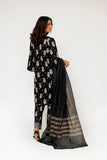 Women Eid Dress | Black & Fawn | Casual 3 Piece Suit | Cotton Lawn Print | LAD-03465