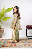 Kids formal clothes | Green & Gold | Formal 3 Piece Suit | Banarsi Masuri | KDD-03158