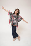 Kids Casual Top | Black & Multicolor | Casual Fusion Top  | Cotton Lawn Printed | KAA-03481