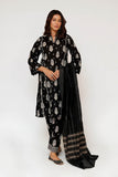 Women Eid Dress | Black & Fawn | Casual 3 Piece Suit | Cotton Lawn Print | LAD-03465