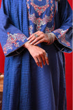 Women Eid Dress | Blue & Multicolor | Casual Plus 3 Piece Suit | Cotton Dobby | LBD-03376