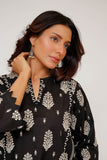 Women Eid Dress | Black & Fawn | Casual 3 Piece Suit | Cotton Lawn Print | LAD-03465