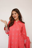Girls Eid Dress | T.Pink & Glitter | Casual Plus 3 Piece Suit  | Cotton Glitter Printed | GBD-03411