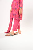 Kids winter clothes | Tea Pink & Multicolor | Casual 3 Piece Suit | Cotton Khaddar Printed | KAD-03194