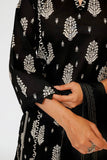 Women Eid Dress | Black & Fawn | Casual 3 Piece Suit | Cotton Lawn Print | LAD-03465