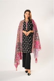 Women winter clothes | Black & Multicolor | Casual 3 Piece Suit | Cotton Khaddar Printed | LAD-03197
